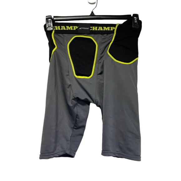 CHAMPRO Adult Mens M Padded Shorts Black Athletic Sports Tri-flex - Picture 1 of 5
